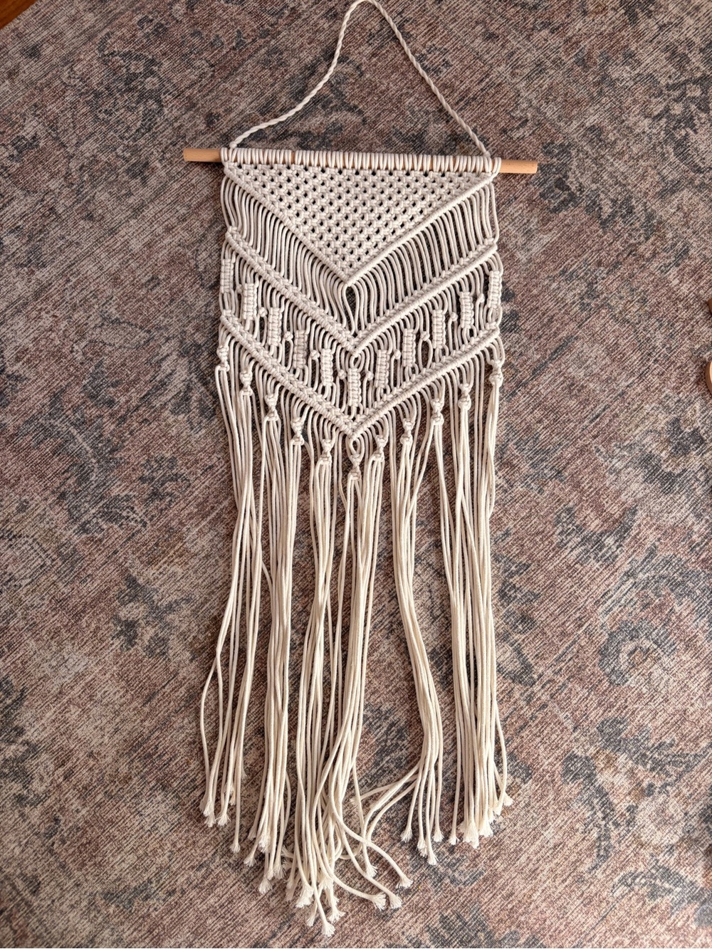 Cream Macramé Wall Hanging - Boho Home Decor